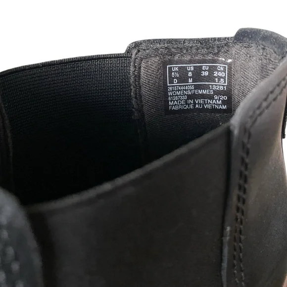 Clarks Mazy Tisbury black leather wedge ankle boots size 8 - Picture 9 of 10